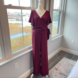 Leith Bell Sleeve Wrap Jumpsuit